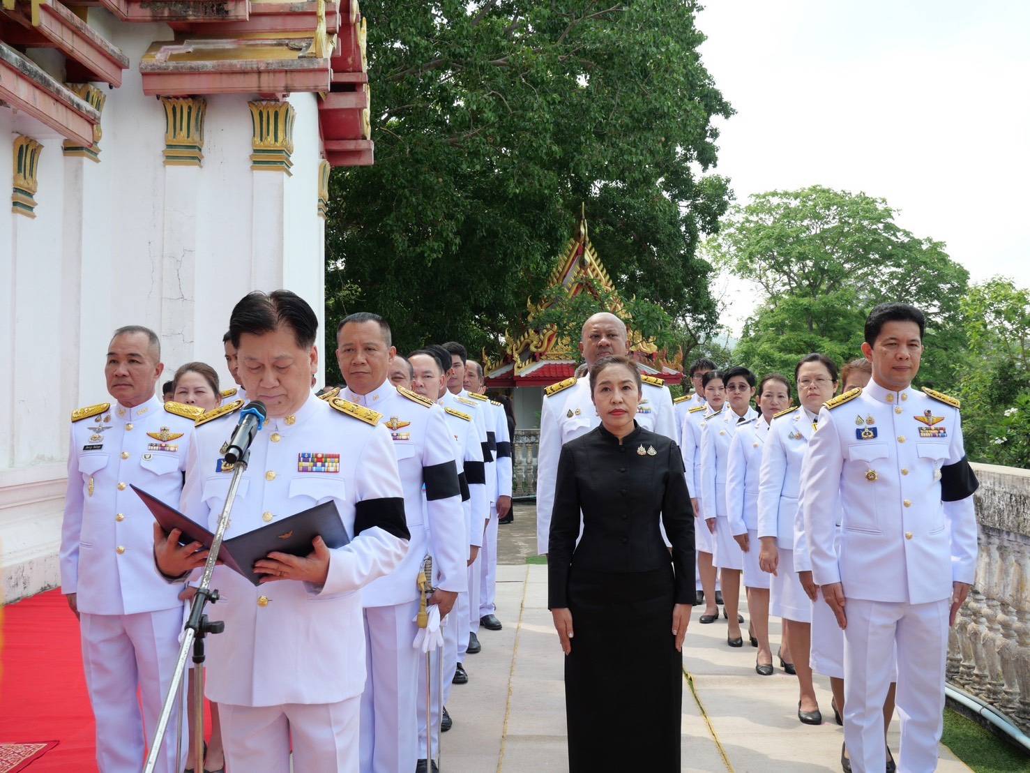 พช.สระบุรี ร่วมพิธีเชิญเครื่องราชสักการะที่พระบาทสมเด็จพระเจ้าอยู่หัว ทรงพระราชทานอุทิศถวายเป็นพุทธบูชา ในการพระราชพิธีสงกรานต์ พุทธศักราช 2569