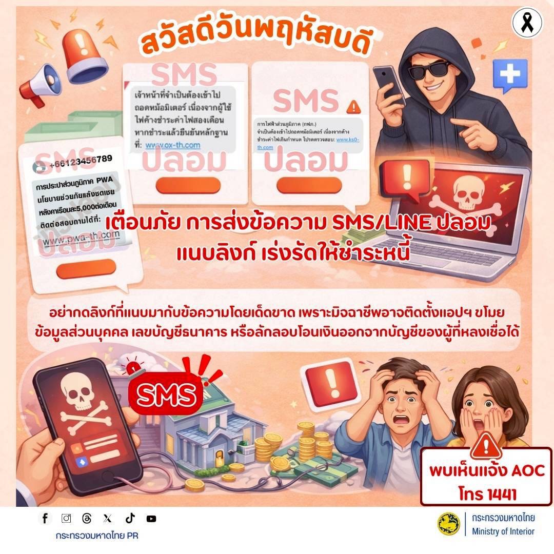 สวัสดีวันพฤหัสบดี…แต่ภัยออนไลน์ไม่เคยหยุดพัก!